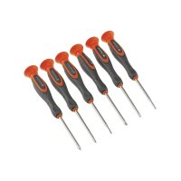 Feinmechaniker Schraubendreher 6-teilig 3x Schlitz- & 3x Kreuzschrauben in Transportbox Uhrenwerkzeug Modellbau Kleinbauteile