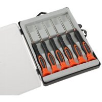 Feinmechaniker Schraubendreher 6-teilig 3x Schlitz- & 3x Kreuzschrauben in Transportbox Uhrenwerkzeug Modellbau Kleinbauteile