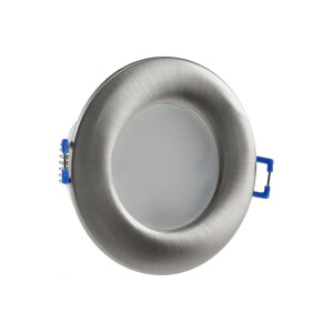 LED-Einbauleuchte "Flat-30 FR-R" 3000K Ø85x30mm, 5W, 590lm, IP44, rund, poliert