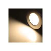 LED-Einbauleuchte "Flat-30 FR-R" 3000K Ø85x30mm, 5W, 590lm, IP44, rund, poliert
