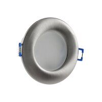 LED-Einbauleuchte "Flat-30 FR-R" 3000K Ø85x30mm, 5W, 590lm, IP44, rund, poliert