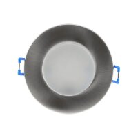 LED-Einbauleuchte "Flat-30 FR-R" 3000K Ø85x30mm, 5W, 590lm, IP44, rund, poliert