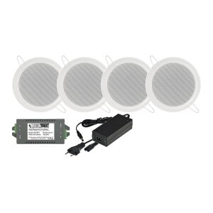Bluetooth Lautsprecher Set 4x Einbaulautsprecher +...