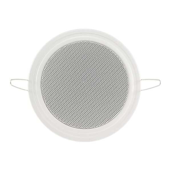 Einbaulautsprecher mit Bluetooth-Verstärker 2 Lautsprecher & Aktiv Verstärker 120W für Decke & Wand Feder-Montage Weiß