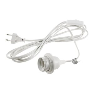 E27 Lampenfassung mit Schalter Fassung 3,4m Kabel...