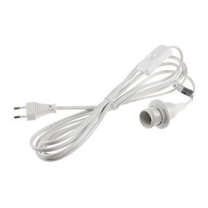 E14 Lampenfassung mit 3,4m Kabel Schalter Schnurschalter...