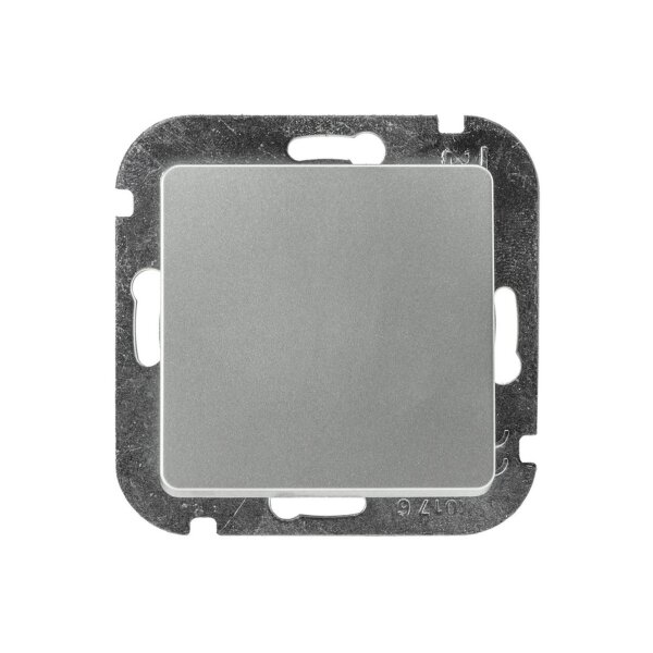 DELPHI Wechselschalter 230V Schalter mit 1 Wippe I Ohne Rahmen I Komfort Klemmanschluss Silber