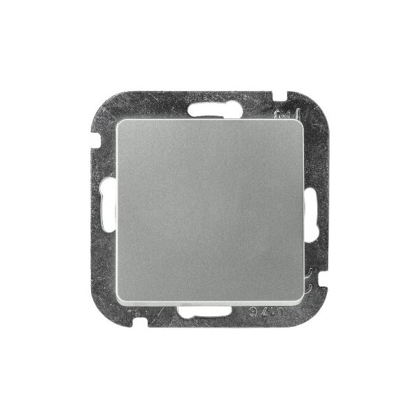 DELPHI Wechselschalter 230V Schalter mit 1 Wippe I Ohne Rahmen I Komfort Klemmanschluss Silber