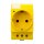 Einbau Steckdose mit LED für Hutschiene Schaltschrank 230V/16A VDE  gelb