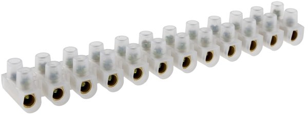 10er Pack Lüsterklemmen für 10-16mm², 12 Klemmen Messingeinsatz, transparent #1