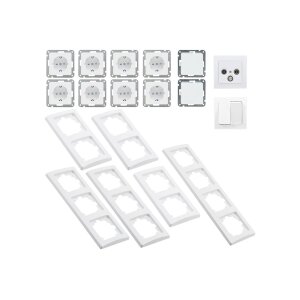 Delphi Steckdosen Schalter Set Wohnzimmer Lichtschalter...