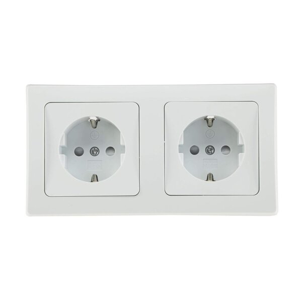 Delphi Steckdosen Schalter Serie Starter 21-teilig I 230V Unterputz Einbau I Weiß