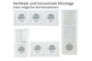 Delphi Steckdosen Schalter Serie Starter 21-teilig I 230V...