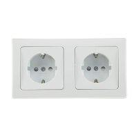 Delphi Steckdosen Schalter Serie Starter 21-teilig I 230V Unterputz Einbau I Weiß