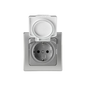 DELPHI Steckdose Unterputz IP44 Feuchtraum-Steckdose mit...