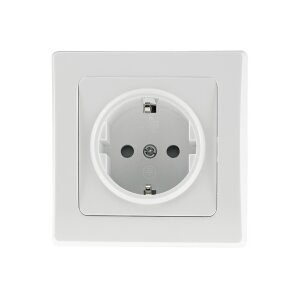 DELPHI Schutzkontakt-Steckdose Weiß – 250V /...