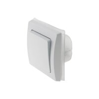DELPHI Schalter für Aussen IP44 230V Unterputz Wechselschalter für Feuchträume und Aussenbereich Weiß