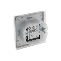 DELPHI Schalter für Aussen IP44 230V Unterputz Wechselschalter für Feuchträume und Aussenbereich Weiß