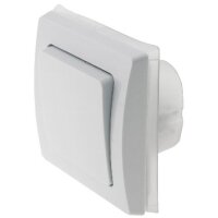 DELPHI Schalter für Aussen IP44 230V Unterputz Wechselschalter für Feuchträume und Aussenbereich Weiß