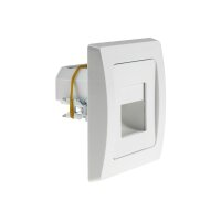 Delphi LED Wand-Einbauleuchte Stufenlicht Unterputz Weiß 1,5Watt 110Lumen für UP 60mm Dosen Licht 3000k / Warmweiß