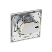 Delphi LED Wand-Einbauleuchte Stufenlicht Unterputz Weiß 1,5Watt 110Lumen für UP 60mm Dosen Licht 3000k / Warmweiß