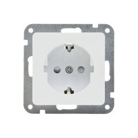 Kombi-Set LED-Dimmer & Steckdose, Weiß, 2-fach Rahmen, 230V, 3–60W LED, Unterputz