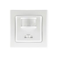 Delphi Bewegungsmelder 160° Unterputz Innen 3-Draht 7m Reichweite 230V UP-Melder Einsaztz 55x55mm Weiß