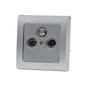 Antennendose 3-Loch SAT TV Radio – Unterputz...