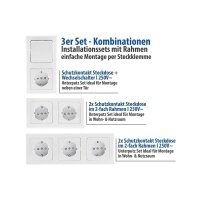 DELPHI Starter Kit 94 – Steckdosen, Schalter, TV & Netzwerkdosen im Komplettset