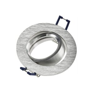 Decken Einbaustrahler 5Watt 390 Lumen Rund Schwenkbar Einbau Ø 68mm, Außen Ø 84mm Design Matt Edelstahl gebürstet