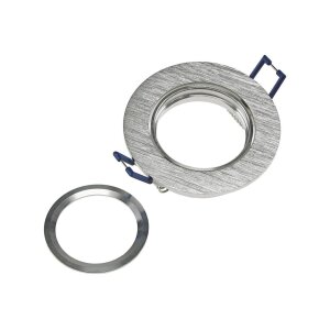 Decken Einbaustrahler 5Watt 390 Lumen Rund Schwenkbar Einbau Ø 68mm, Außen Ø 84mm Design Matt Edelstahl gebürstet