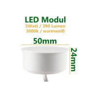 Decken Einbaustrahler 5Watt 390 Lumen Rund Schwenkbar Einbau Ø 68mm, Außen Ø 84mm Design Matt Edelstahl gebürstet
