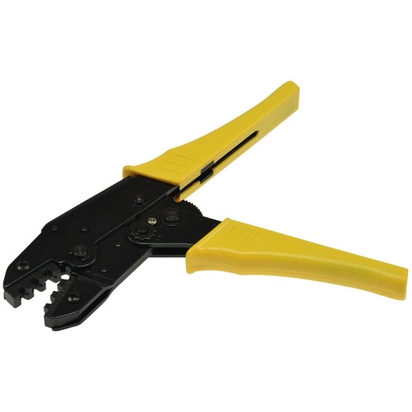 Crimpzange für nicht isolierte Kabelschuhe – 0,5–6?mm², mit Ratsche