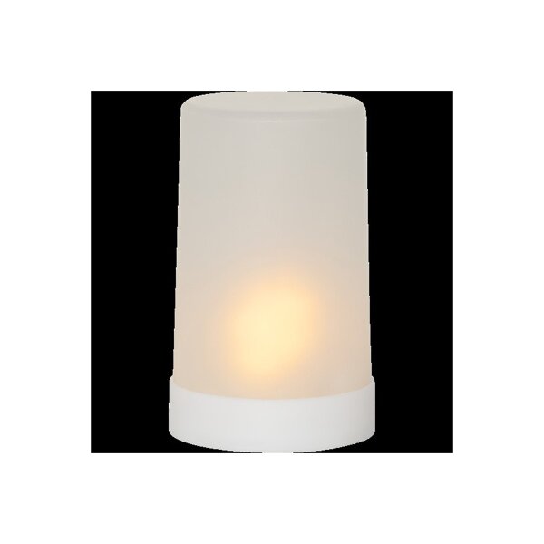 LED Stumpenkerze Flame Candle – flackernde LED Kerze mit Timer für Innen & Außen IP44