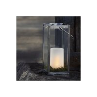 LED Stumpenkerze Flame Candle – flackernde LED Kerze mit Timer für Innen & Außen IP44