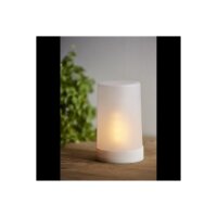LED Stumpenkerze Flame Candle – flackernde LED Kerze mit Timer für Innen & Außen IP44