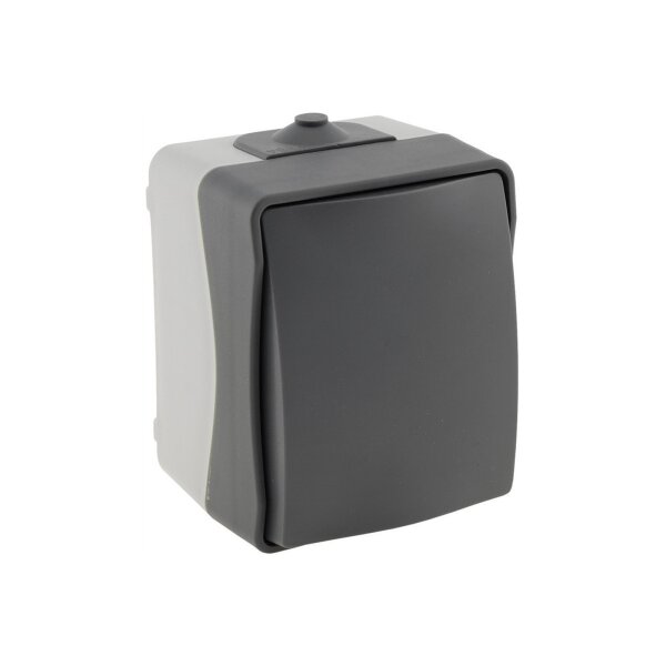 NUQUI Feuchtraum Wechselschalter – IP54, 10A, 250V, Aufputz, wetterfest