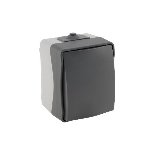 NUQUI Feuchtraum Wechselschalter – IP54, 10A, 250V, Aufputz, wetterfest