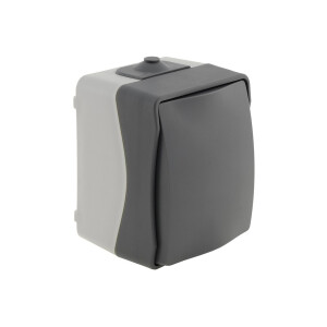 NUQUI Feuchtraum Wechselschalter – IP54, 10A, 250V, Aufputz, wetterfest