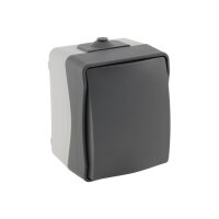 NUQUI Feuchtraum Wechselschalter – IP54, 10A, 250V, Aufputz, wetterfest