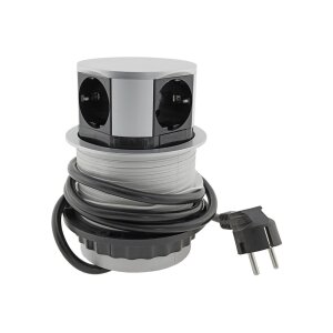 ChiliTec Versenkbare Tisch Steckdose mit 4 Steckdosen I...