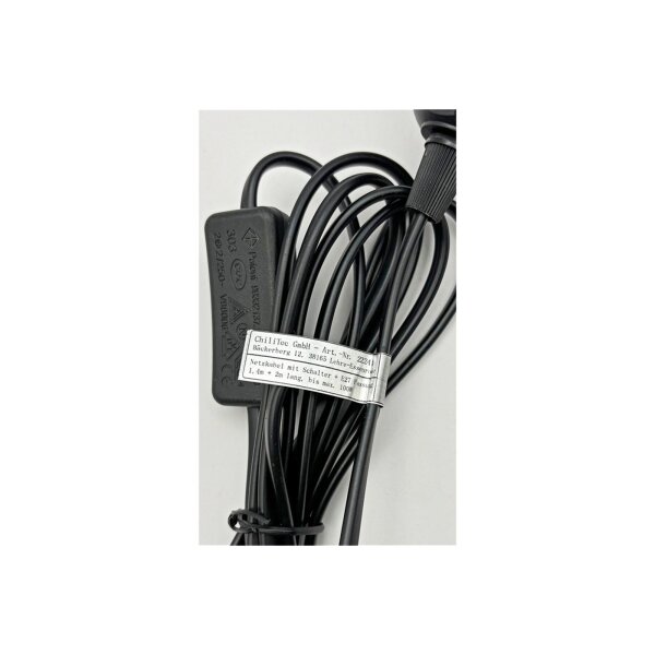 E27 Lampenfassung mit Kabel Schalter 3,4m Zuleitung Schnurschalter I inkl. Montagering Ø 40mm für Lampenschirm Papier Leuchten Stern Lampen Schwarz