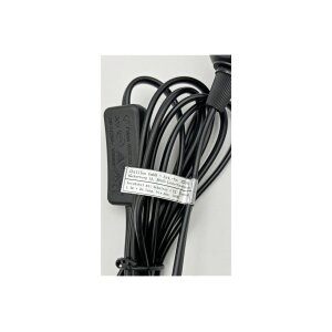E27 Lampenfassung mit Kabel Schalter 3,4m Zuleitung Schnurschalter I inkl. Montagering Ø 40mm für Lampenschirm Papier Leuchten Stern Lampen Schwarz