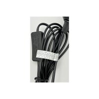 E27 Lampenfassung mit Kabel Schalter 3,4m Zuleitung Schnurschalter I inkl. Montagering Ø 40mm für Lampenschirm Papier Leuchten Stern Lampen Schwarz