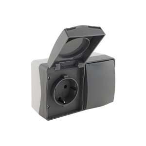 ChiliTec Steckdose Schalter Kombination Aufputz IP54...