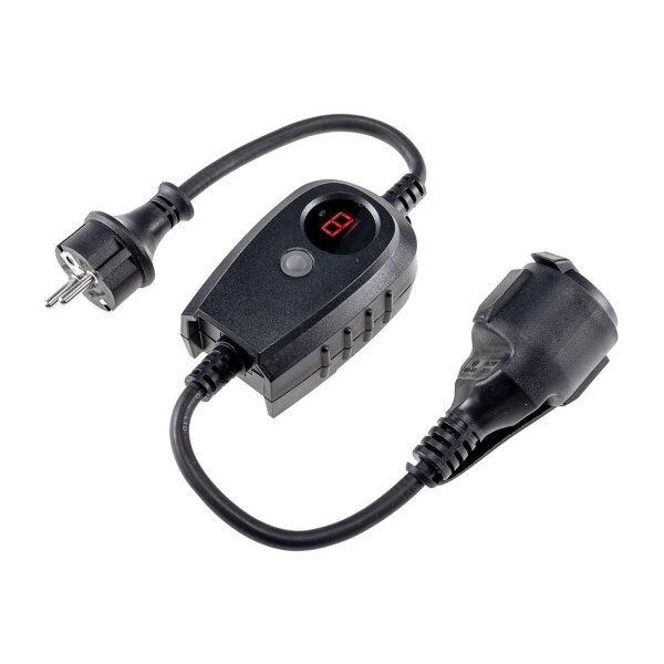 ChiliTec Steckdose mit Dämmerungssensor IP44 Aussen 230V Dämmerungsschalter Zwischenstecker mit Timer 2300Watt automatische Schaltung bei Dämmerung