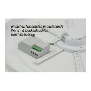 HF Bewegungsmelder CBM extend 230V Einbau Präsenzmelder 1200W