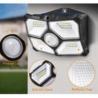 LED Solar Wandleuchte "SWL 722" PIR Bewegungsmelder, 72 LEDs, IP65