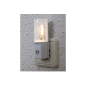 ChiliTec LED Nachtlicht Orientierungslicht mit Tag Nacht Sensor I Steckdose 230V I Schaltet bei Dunkelheit I 1 Stück I 1 Watt Licht Warmweiß