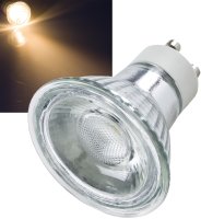 LED Strahler GU10 "H35 COB" 3000k, 265lm, 230V/3W, warmweiß